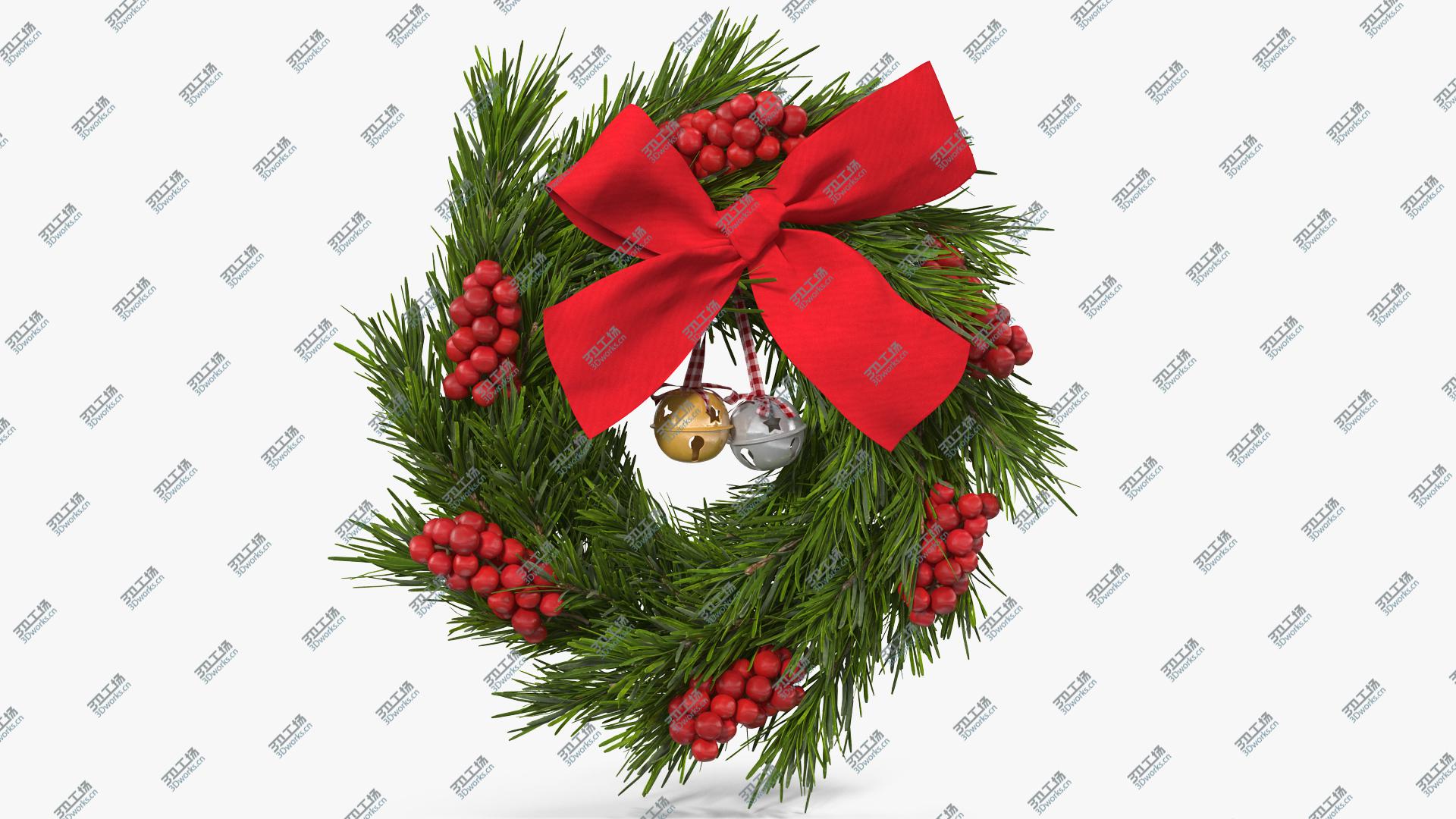 images/goods_img/2021040164/Christmas Wreath with Bells 3D model/2.jpg